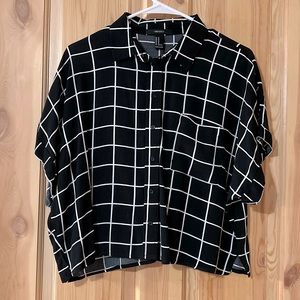 Cropped Business Boyfriend Blouse